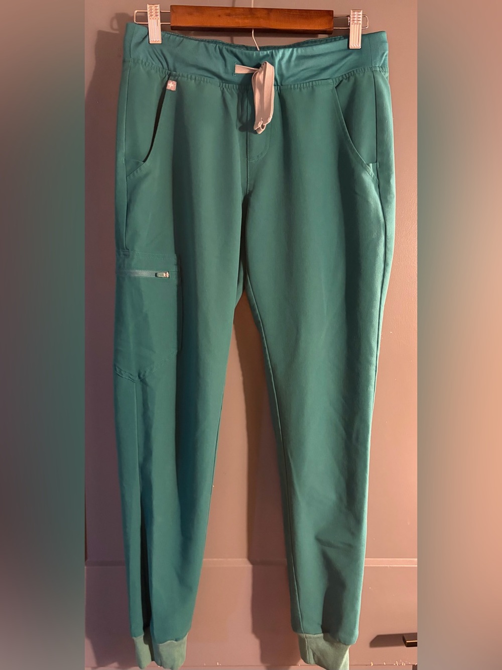 FIGS Zamora Jogger Scrub Pants Hunter Green Small